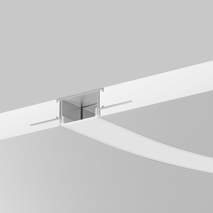 Комплектующие к светодиодной ленте Led Strip 636003 Встраиваемый со скрытым фланцем профиль Алюминиевый профиль - лучшие Профили для светодиодных лент в INMYROOM Комплектующие к светодиодной ленте Led Strip 636003 Встраиваемый со скрытым фланцем профиль Алюминиевый профиль - лучшие Профили для светодиодных лент в INMYROOM
