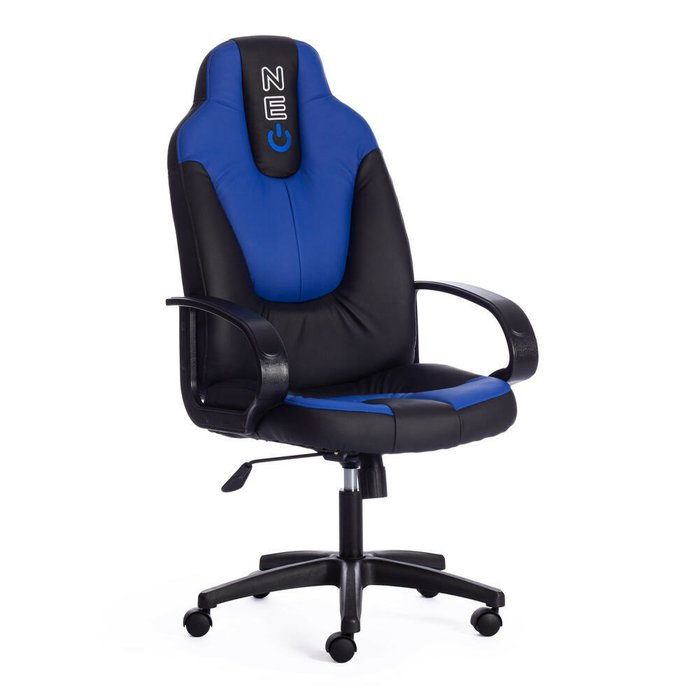 Кресло офисное Neo черно-синего цвета