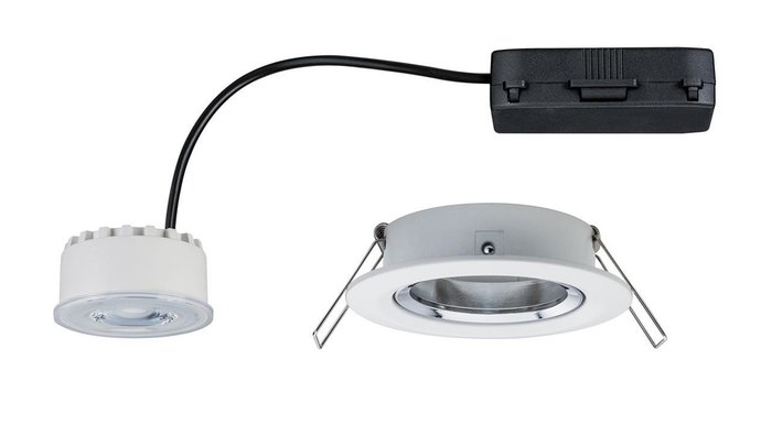 Встраиваемый светодиодный светильник Reflector Coin бело-серого цвета - купить Встраиваемые споты по цене 5920.0