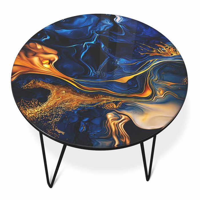 Стол кофейный Cosmic синего цвета - лучшие Кофейные столики в INMYROOM