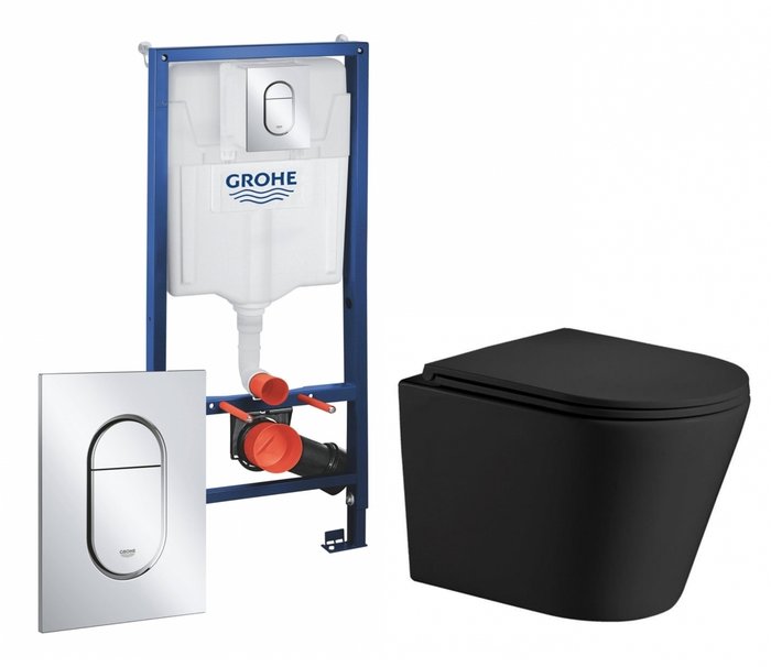 Комплект инсталляции Grohe Solido черного цвета Комплект инсталляции Grohe Solido черного цвета