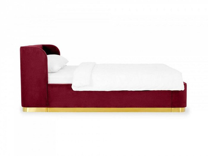 Кровать Vibe 160х200 бордового цвета с подъемным механизмом - лучшие Кровати для спальни в INMYROOM