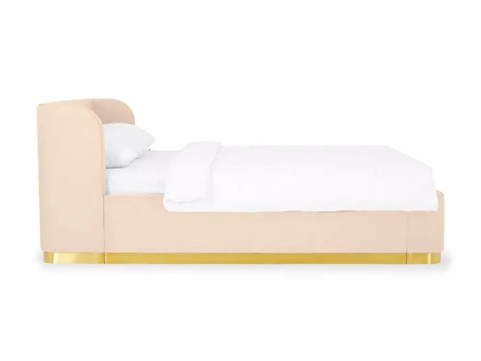 Кровать Vibe 160х200 светло-бежевого цвета с подъемным механизмом - лучшие Кровати для спальни в INMYROOM