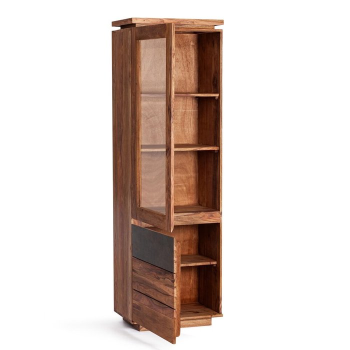 Витрина Rosewood бежевого цвета - купить Шкафы витринные по цене 98690