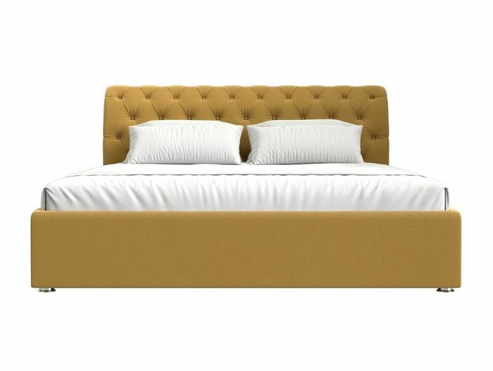 Кровать Сицилия 180х200 желтого цвета с подъемным механизмом  - купить Кровати для спальни по цене 94999.0