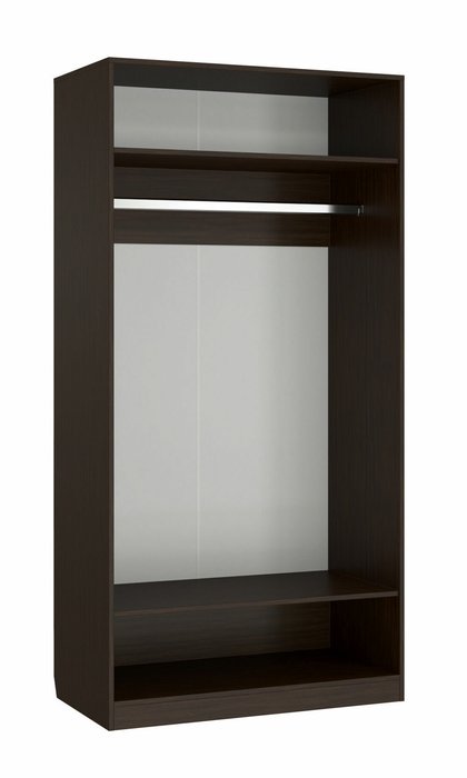 Шкаф двухдверный Анастасия темно-коричневого цвета - лучшие Шкафы распашные в INMYROOM