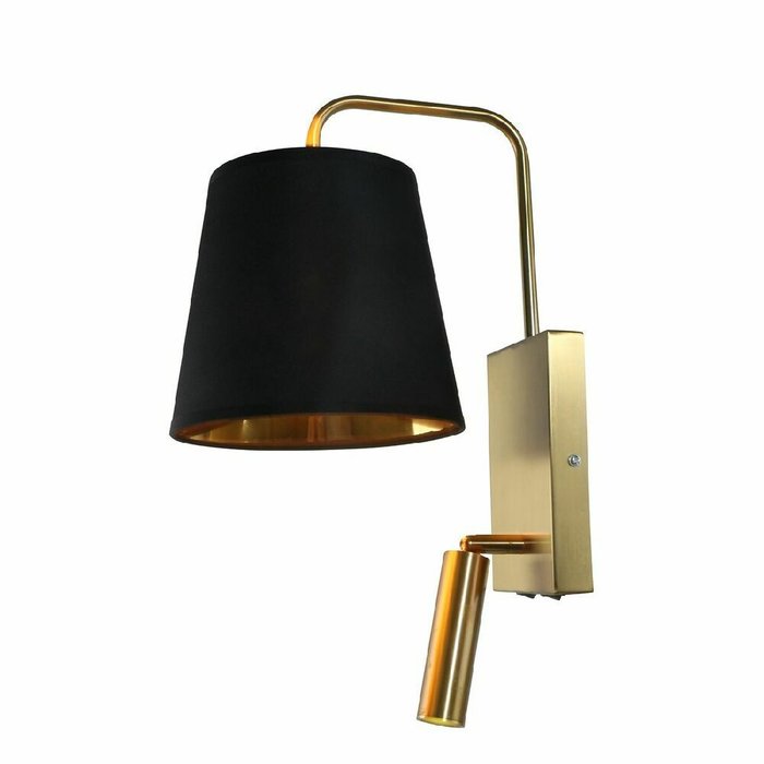 Бра Comfy 589/1A Brass (ткань, цвет черный) Бра Comfy 589/1A Brass (ткань, цвет черный)