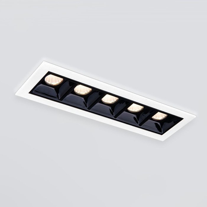 Встраиваемый точечный светодиодный светильник 9921 LED 10W 4200K белый/черный Tekki
