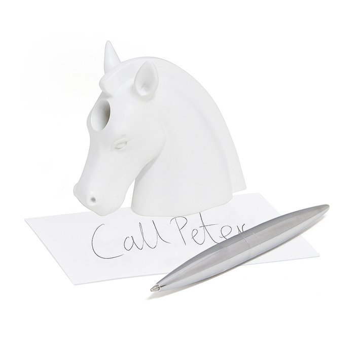 Набор ручки и пресс-папье Unicorn белого цвета - лучшие Аксессуары для офиса в INMYROOM