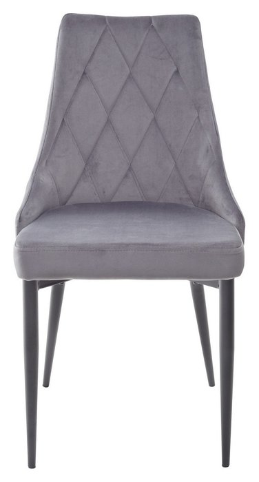 Стул Nepal Bluvel серого цвета с серыми ножками  - купить Обеденные стулья по цене 6450.0