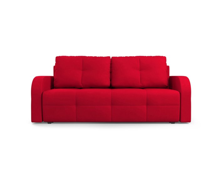 Прямой диван-кровать Марсель 3 красного цвета - купить Прямые диваны по цене 38990.0