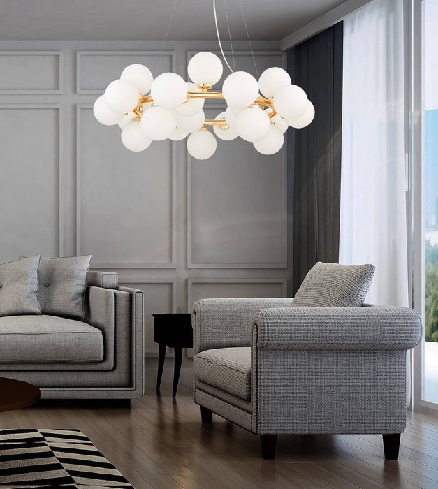 Подвесной светильник Lumina Deco Marsiada LDP 6033-25 FGD - купить Подвесные люстры по цене 36000.0