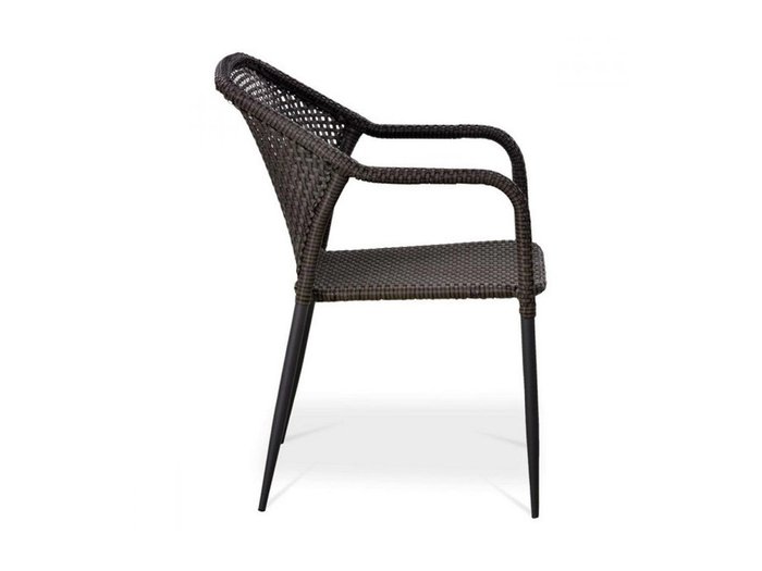 Стул плетеный темно-коричневого цвета - купить Садовые стулья по цене 4900.0
