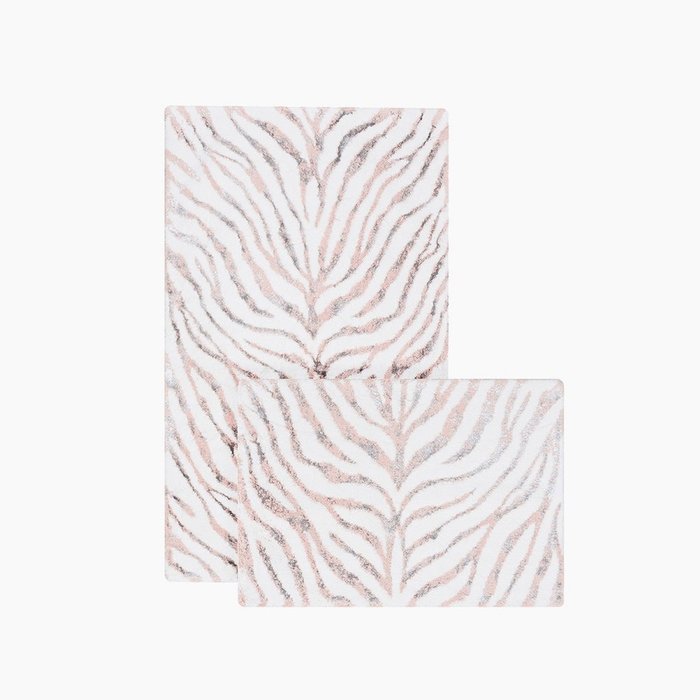 Набор из двух ковриков для ванной Lizzie №2 бежево-розового цвета
