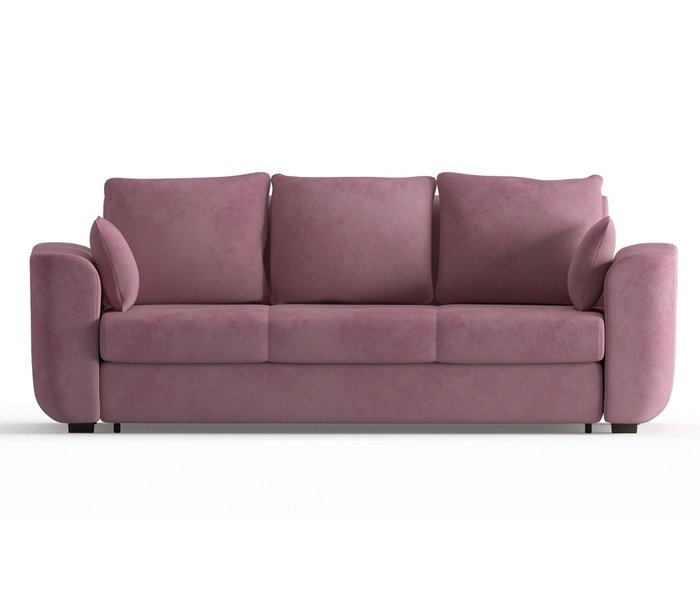 Диван-кровать Салтфорд в обивке из велюра розового цвета - купить Прямые диваны по цене 44590.0