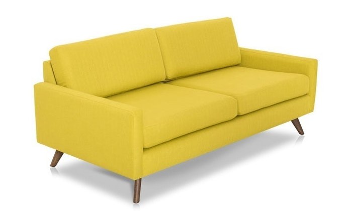 Прямой диван желтого цвета - лучшие Прямые диваны в INMYROOM