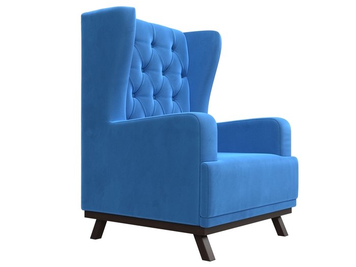 Кресло Джон Люкс темно-голубого цвета - лучшие Интерьерные кресла в INMYROOM