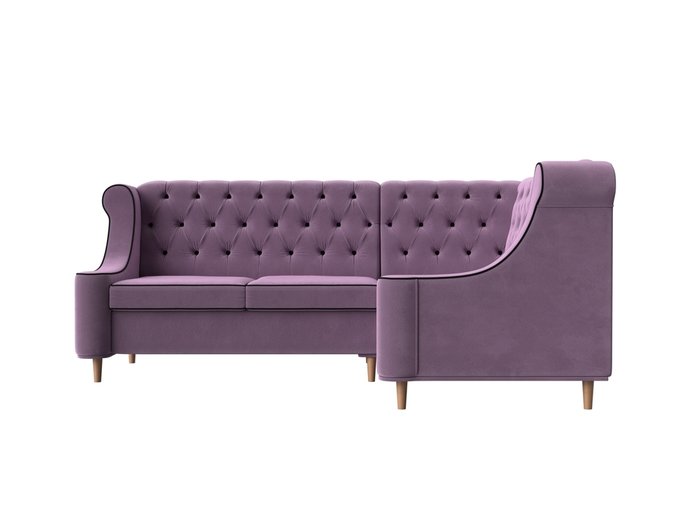 Угловой диван Бронкс сиреневого цвета правый угол - купить Угловые диваны по цене 62999.0