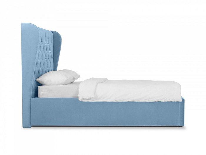 Кровать Jazz голубого цвета 160х200 с подъемным механизмом - лучшие Кровати для спальни в INMYROOM