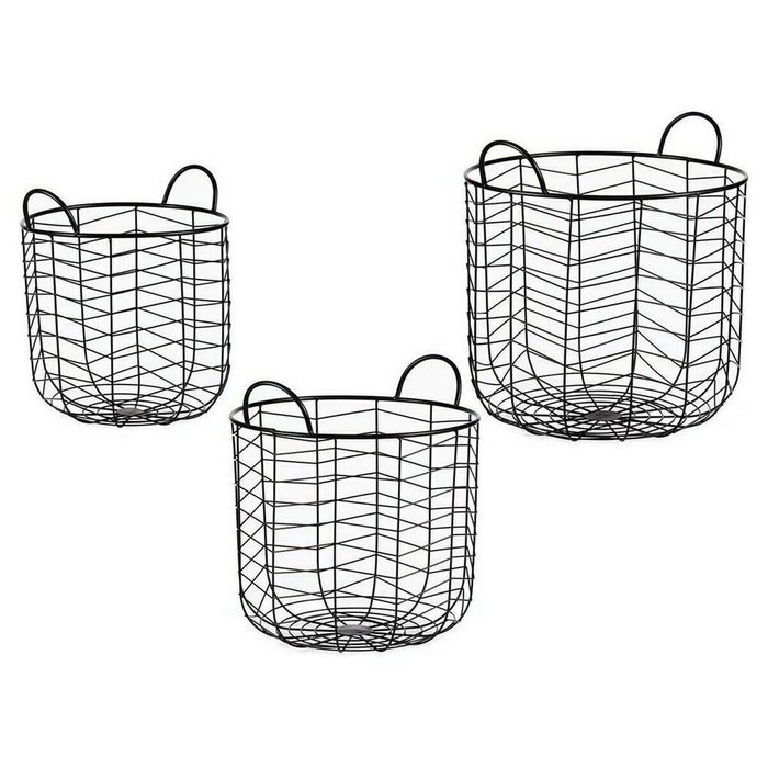 Набор корзин Чёрный Металл (3 pcs)