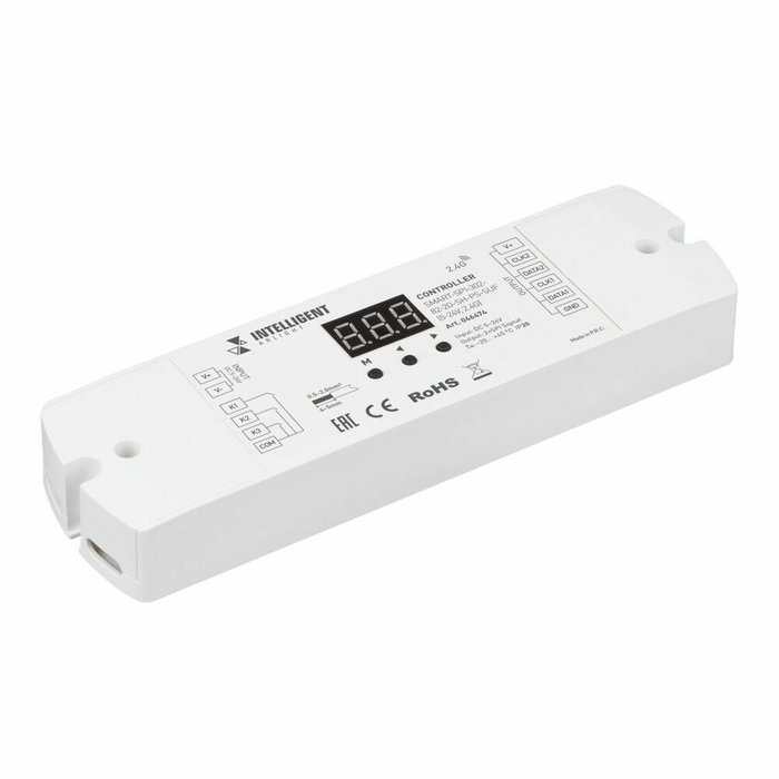 Контроллер Arlight SMART-SPI-302-82-2G-SH-PS-SUF (5-24V, 2.4G) 046474 Контроллер Arlight SMART-SPI-302-82-2G-SH-PS-SUF (5-24V, 2.4G) 046474