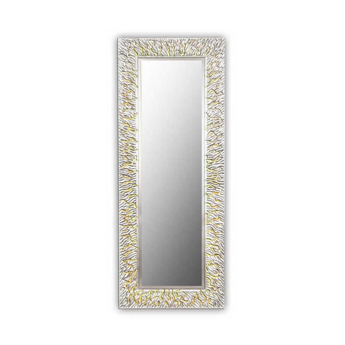 Настенное зеркало CORAL L silver