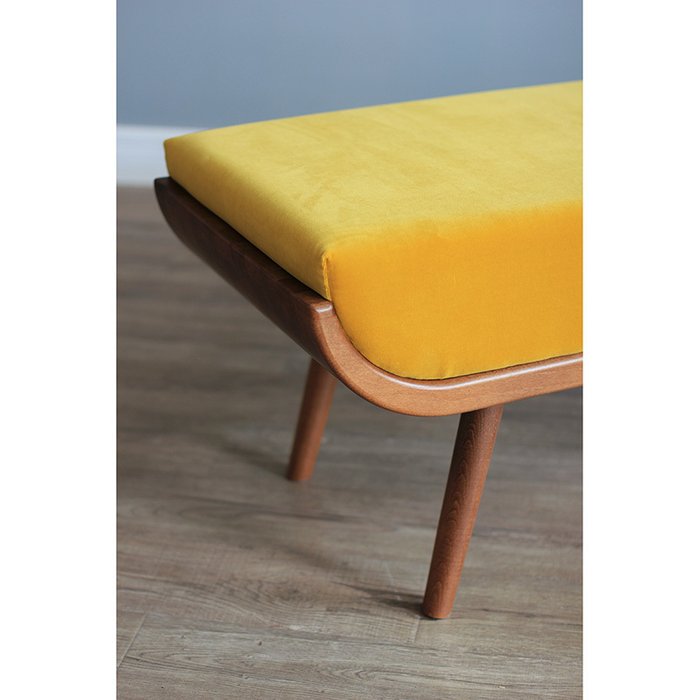 Банкетка Yellow Velvet - лучшие Банкетки в INMYROOM Банкетка Yellow Velvet - лучшие Банкетки в INMYROOM
