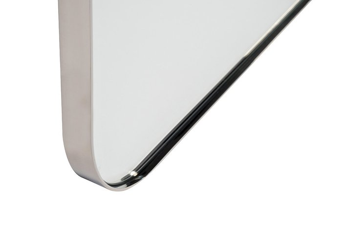 Настенное зеркало в металлической раме цвета хром - купить Настенные зеркала по цене 43200.0
