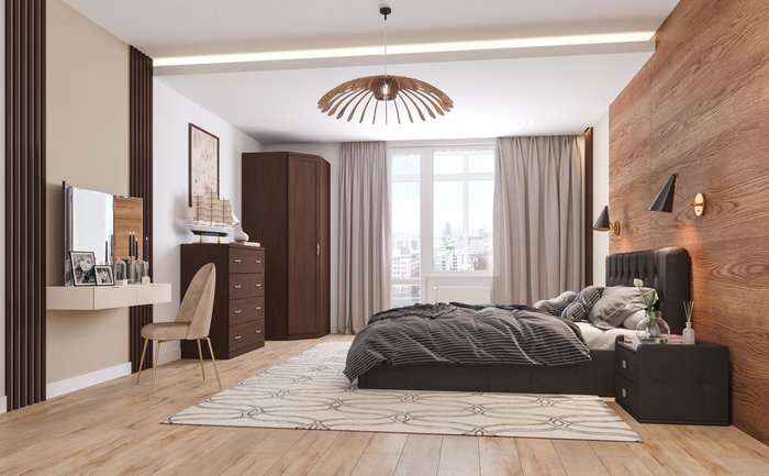 Кровать Инуа 180х200 черного цвета с подъемным механизмом - лучшие Кровати для спальни в INMYROOM