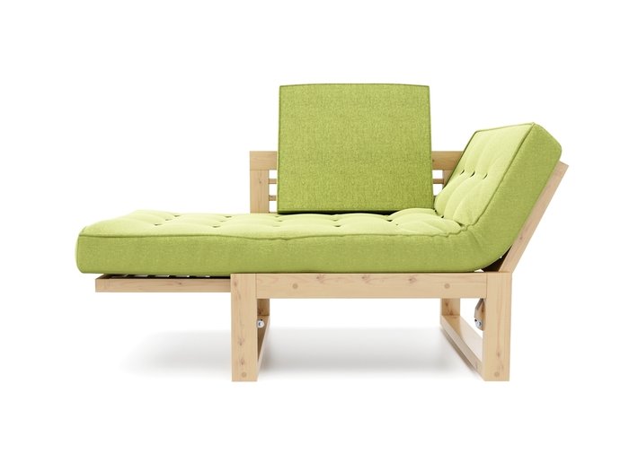Кресло-трансформер из рогожки Балтик зеленого цвета - лучшие Интерьерные кресла в INMYROOM