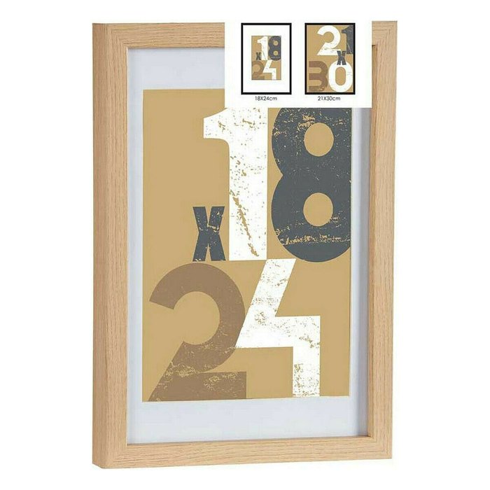 Фоторамка 24 x 2,5 x 32,5 cm Натуральный Cтекло Деревянный MDF (6 штук) - купить Рамки по цене 4681.0