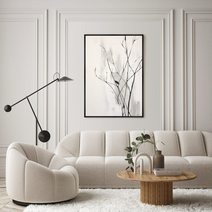 Репродукция картины Branches in the autumn, No 1, 2024г. - лучшие Картины в INMYROOM
