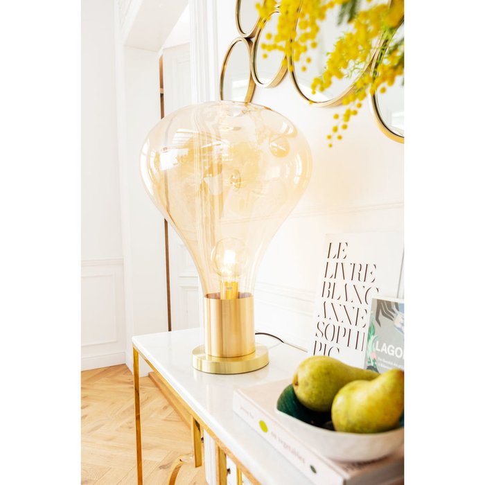 Лампа настольная Pear золотого цвета - купить Настольные лампы по цене 52510.0