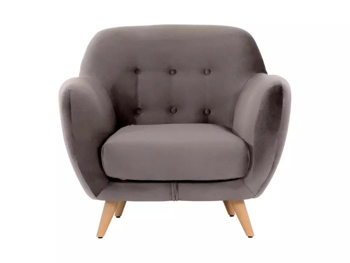 Кресло Loa серо-коричневого цвета - купить Интерьерные кресла по цене 36900.0