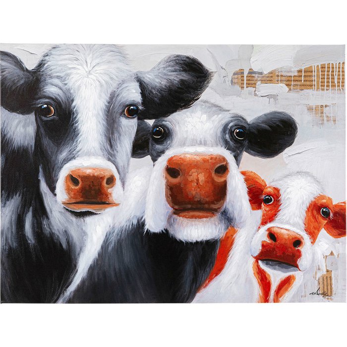 Картина на холсте Cow 90х120 