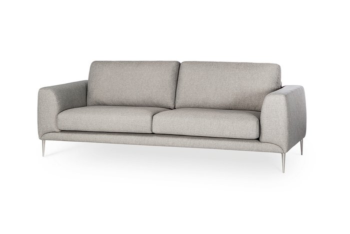 Прямой диван Lorenzo серого цвета - купить Прямые диваны по цене 104387.0