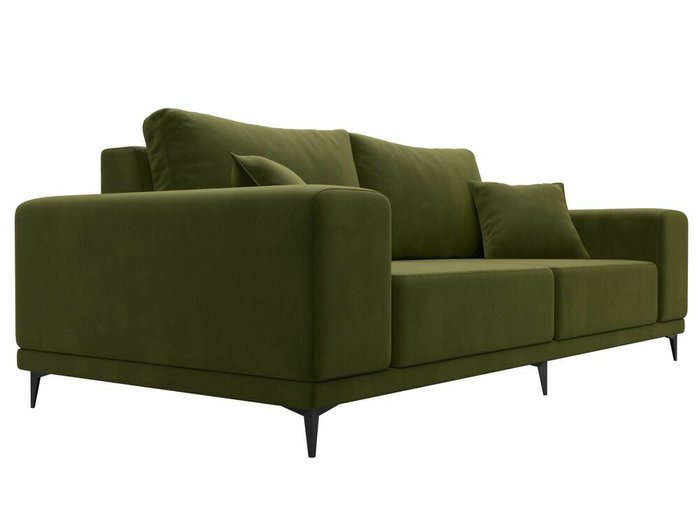 Прямой диван Льюес зеленого цвета - купить Прямые диваны по цене 39999.0