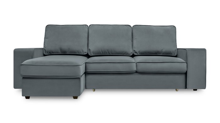 Угловой диван-кровать Монако серого цвета - купить Угловые диваны по цене 88600.0