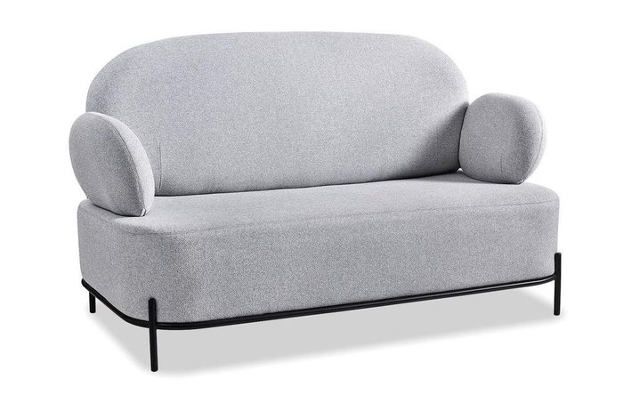 Прямой диван Coco серого цвета - лучшие Прямые диваны в INMYROOM