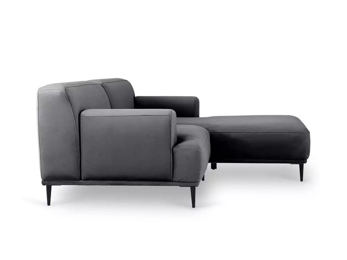 Угловой диван Portofino в обивке из велюра серого цвета - лучшие Угловые диваны в INMYROOM