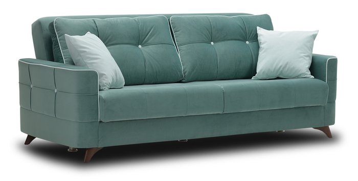 Диван-кровать Сохо светло-зеленого цвета - купить Прямые диваны по цене 25480.0