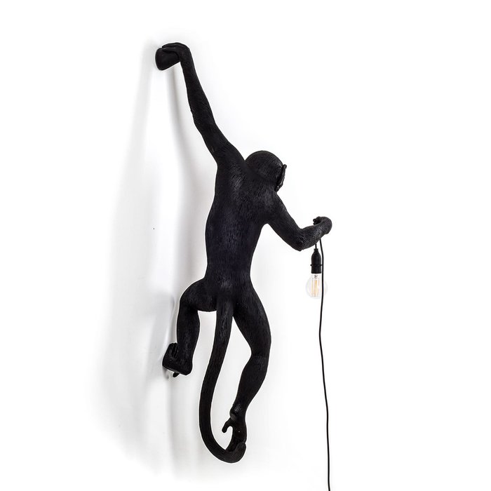 Настенный светильник SelettI The Monkey Lamp Black Hanging Version - лучшие Бра и настенные светильники в INMYROOM