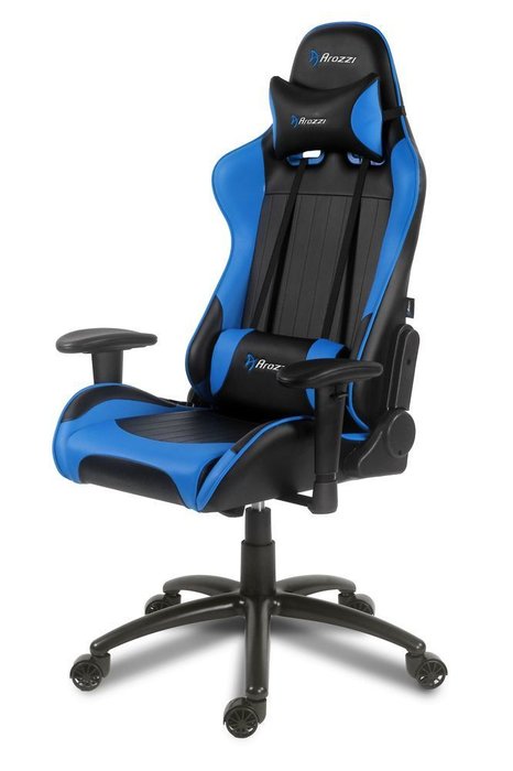 Кресло игровое Verona сине-черного цвета