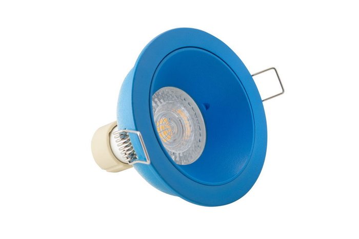 Точечный встраиваемый светильник голубого цвета - купить Встраиваемые споты по цене 1739.0