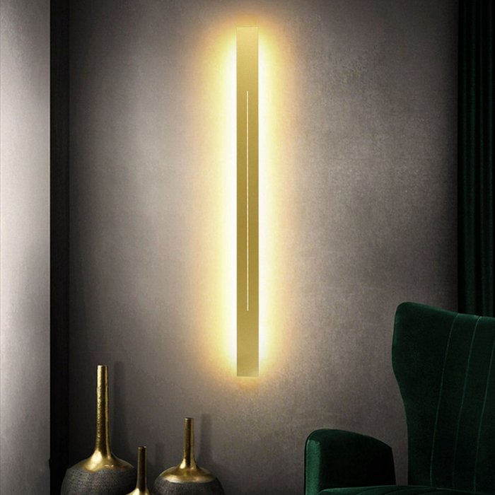 Настенный светильник SOURIS L120 Gold - купить Бра и настенные светильники по цене 24260.0