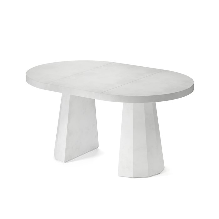 Обеденный стол раздвижной Хатиса L белого цвета - купить Обеденные столы по цене 164790.0