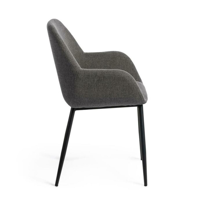Стул Koon серого цвета на металлических ножках - купить Обеденные стулья по цене 35990.0