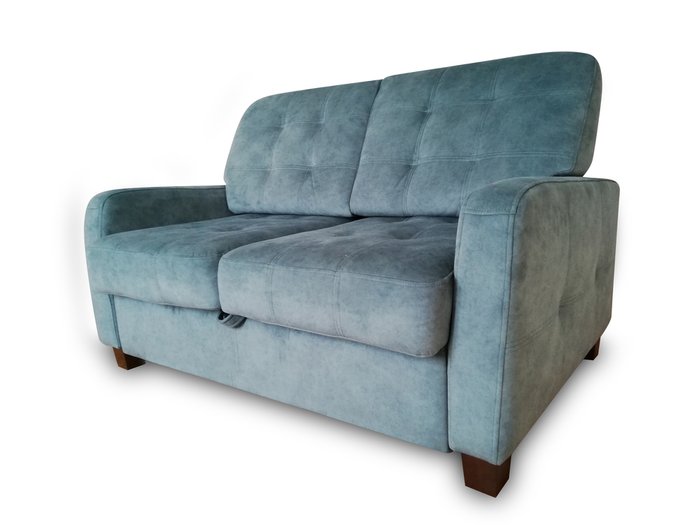 Диван-кровать Рим серо-голубого цвета - купить Прямые диваны по цене 84170.0