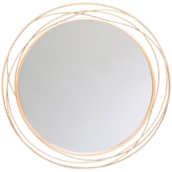 Настенное зеркало Гелиос Голд матового золотого цвета