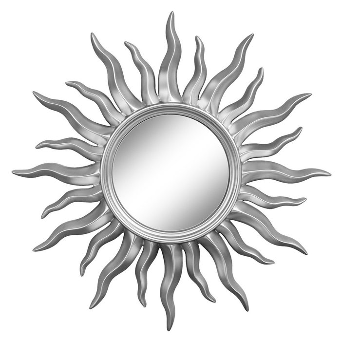 Настенное зеркало Руна Серебро металлик (S)